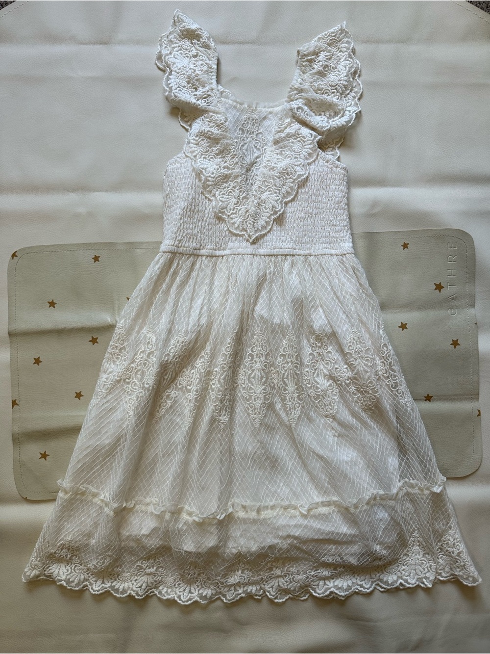 11/12 Zara Cream Lace Dress - Elegant Party Dress